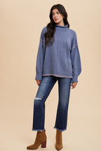 Annie Wear Distressed Raw Hem Straight Leg Cropped Jeans - Whispering Desires Shoppe