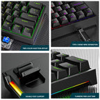 Plastic mechanical keyboard for games - Whispering Desires Shoppe