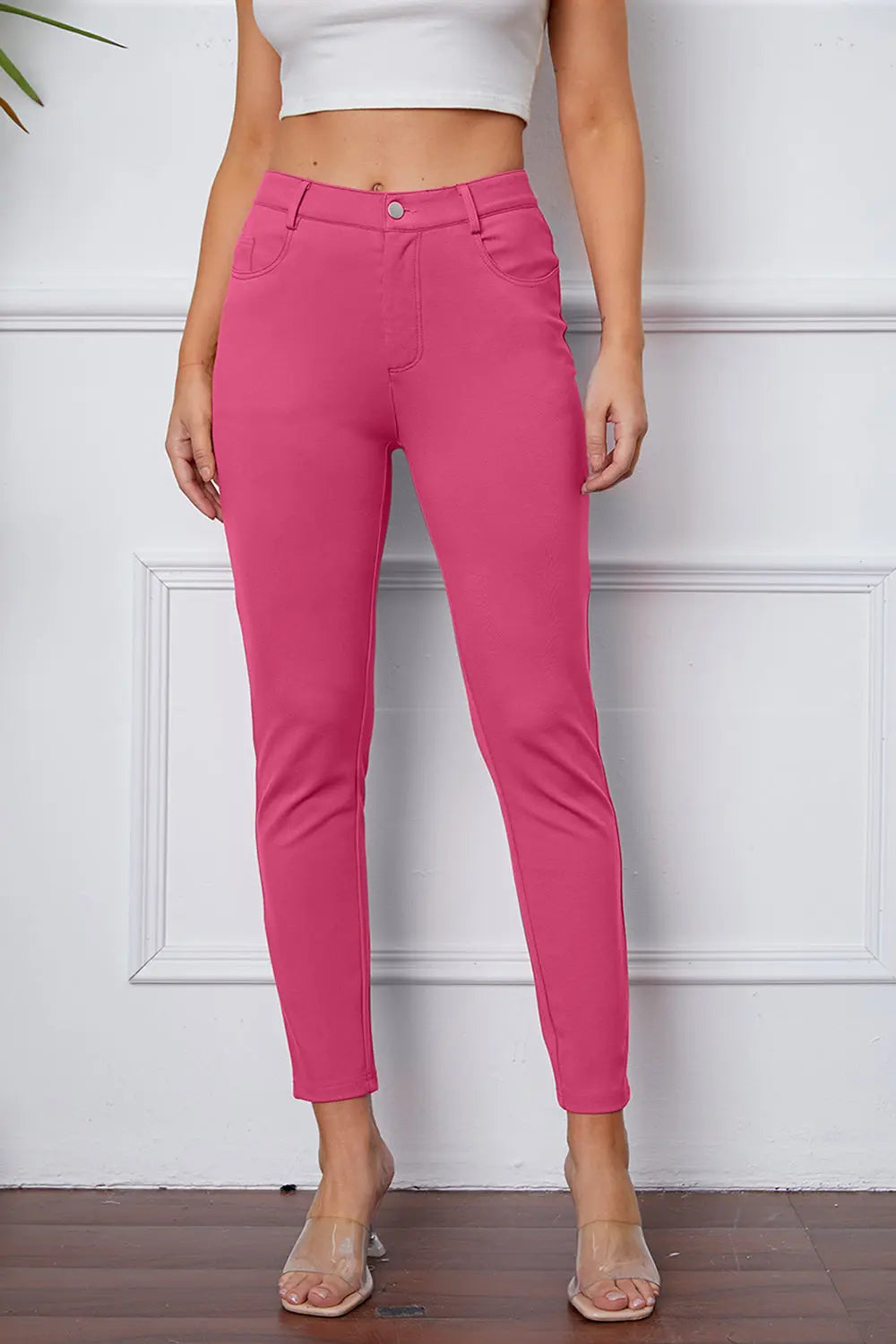 StretchyStitch Pocketed Pants — Basic Bae - Whispering Desires Shoppe