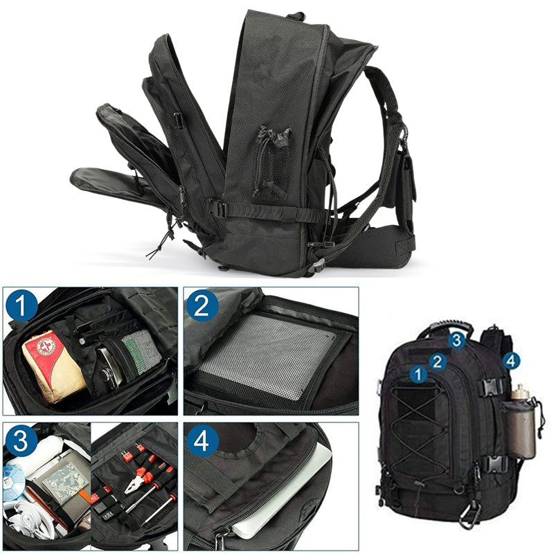 65L Men's Outdoor Tactical Backpack: large - capacity, ideal for hiking, camping, and travel. A military - style rucksack eprolo