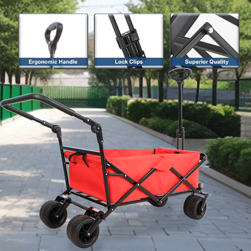 Utility Park Garden Cart Tool Customized Color Folding Camping Trolley Outdoor Picnic Beach Wagon eprolo