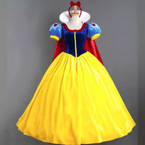 S-4XL Halloween Adult Snow White Dress Women's Costume Stage Performance Cosplay Dress In Stock eprolo