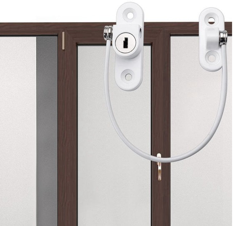 Window Security Chain Lock Window Cable Lock Restrictor Multifunctional Window Lock Door Security Guard for Baby Safety 1Pcs - Whispering Desires Shoppe