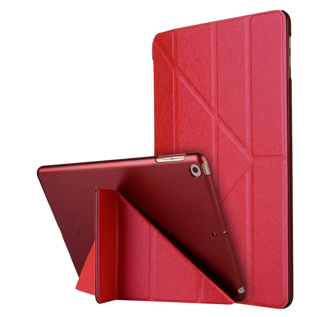 Compatible with Apple, Applicable to new ipadPro11 silk holster ultra-thin protective shell 9.7 dormant deformation leather case - Whispering Desires Shoppe