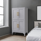 Grey metal kitchen storage cabinet, kitchen pantry storage cabinet with door and shelf, adjustable leveling feet eprolo