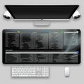 Shortcut Key Mouse Pad Oversized Thickened Desk Keyboard Pad - Whispering Desires Shoppe