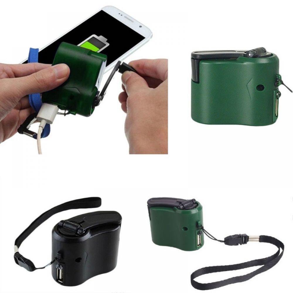 EDC USB Phone Emergency Charger For Camping Hiking Outdoor Sports Hand Crank Travel Charger camping equipment Survival Tools eprolo