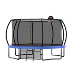 12FT Recreational Kids Trampoline with Safety Enclosure Net & Ladder, Outdoor Recreational Trampolines eprolo