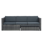 Patio Furniture, Outdoor Furniture, Seasonal PE Wicker Furniture,5 Set Wicker Furniture With Plywood Coffee Table eprolo