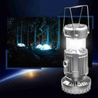 Portable Outdoor LED Camping Lantern With Fan Solar Charge Rechargeable Light Hanging Tent Lamp Fish Flashlight eprolo