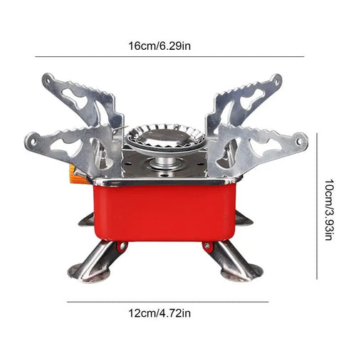 Camping Foldable Windproof Portable Burner Outdoor Gas Tank Stove for Backpacking Camping Hiking and Picnic Camping Burner eprolo
