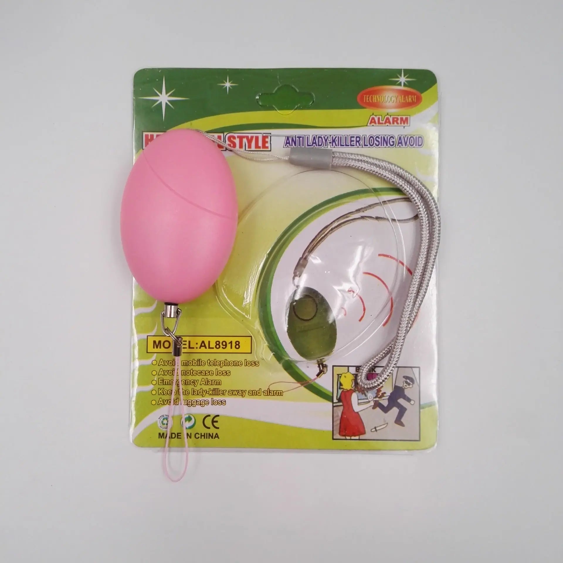 Oval alarm female self-defense female anti-tracking alarm - Whispering Desires Shoppe