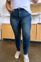 Judy Blue High-Waist Tummy Control Slim Jeans - Whispering Desires Shoppe