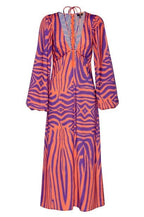 Fashion Womens Dress Deep V-Neck Long Sleeve Irregular Stripe Printed Tie-Up Long Dresses Club Street Style S M L eprolo
