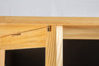 Kitchen Island & Kitchen Cart Mobile Kitehcn Island with Extensible Rubber Wood Table Top eprolo
