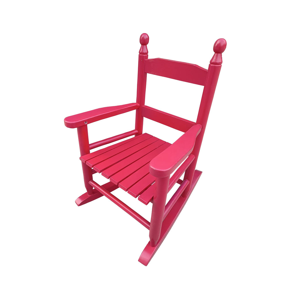 Children's rocking red chair- Indoor or Outdoor -Suitable for kids-Durable Solid Wood eprolo