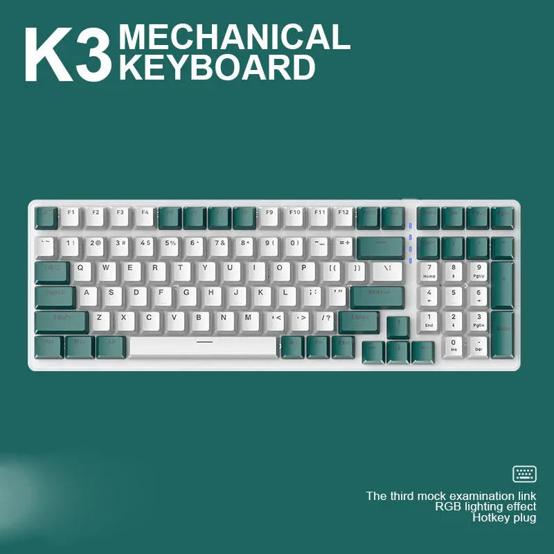 Plastic Mechanical Keyboard For Computer - Whispering Desires Shoppe
