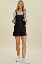 Double Take Full-Size Textured Sleeveless Romper - Whispering Desires Shoppe