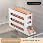 Refrigerator Egg Storage Box Automatic Scrolling Egg Holder Kitchen Large Capacity Dedicated Rolling Egg Storage Box for Kitchen eprolo