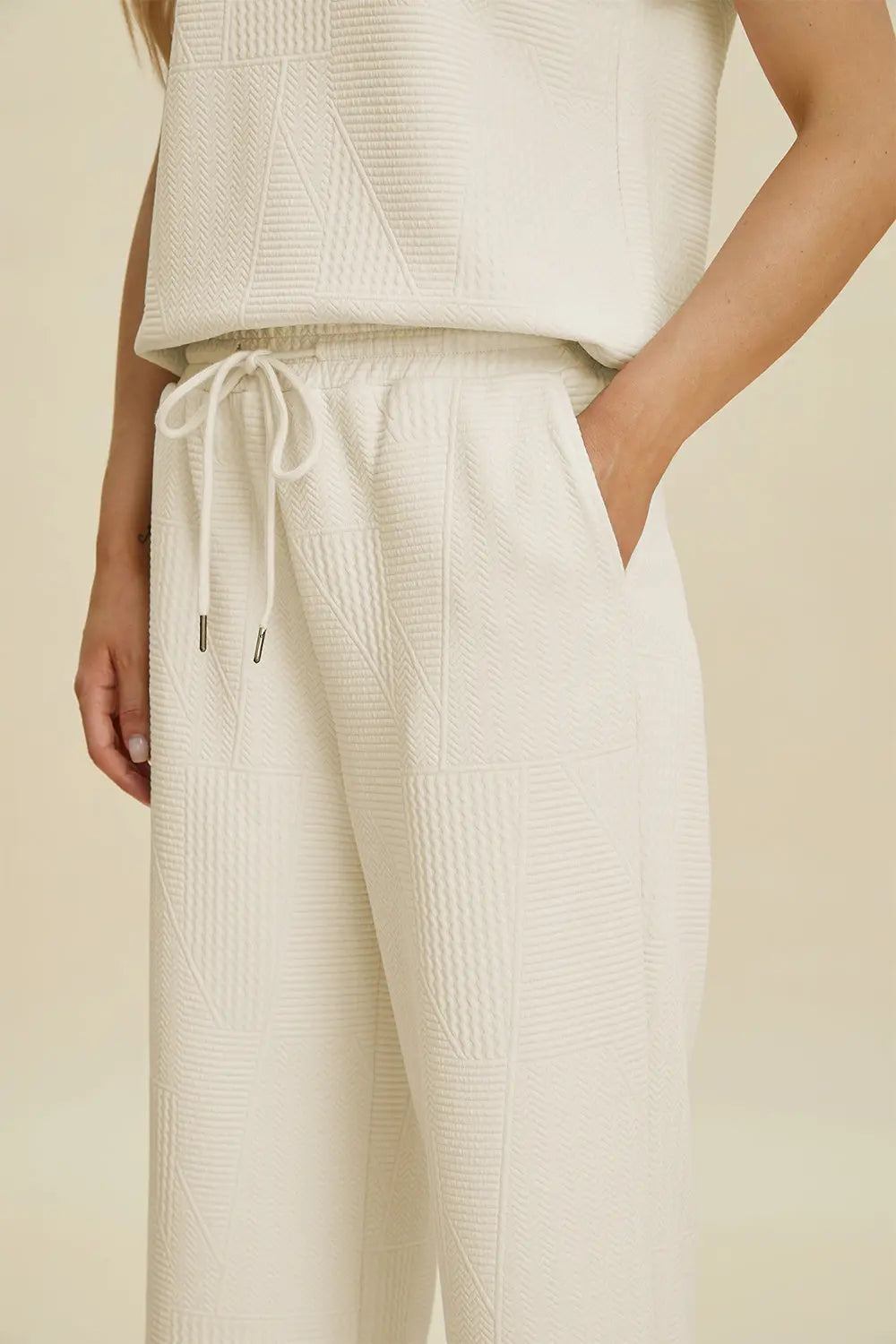 Double Take Collared Two-Piece Top & Wide-Leg Pants - Whispering Desires Shoppe