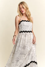 ADORA Floral Adjustable Strap Maxi Cami Dress - Whispering Desires Shoppe