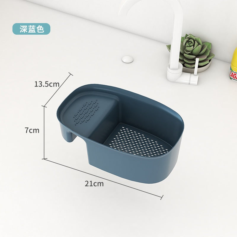 Creative kitchen saddle drain basket sink kitchen waste drain basket sink vegetable drain rack storage rack eprolo