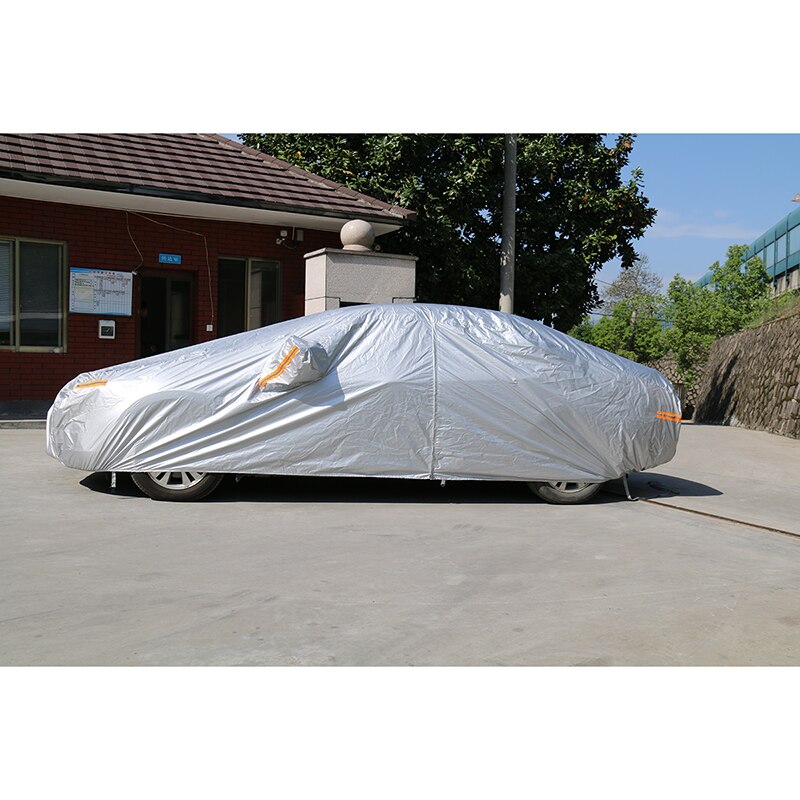 Kayme waterproof car covers outdoor sun protection cover for car reflector dust rain snow protective suv sedan hatchback full s eprolo