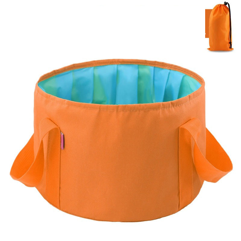 Multi-Purpose Outdoor Travel Portable Folding Bucket Foot Bucket Washbasin Camping Bucket Enlarged eprolo