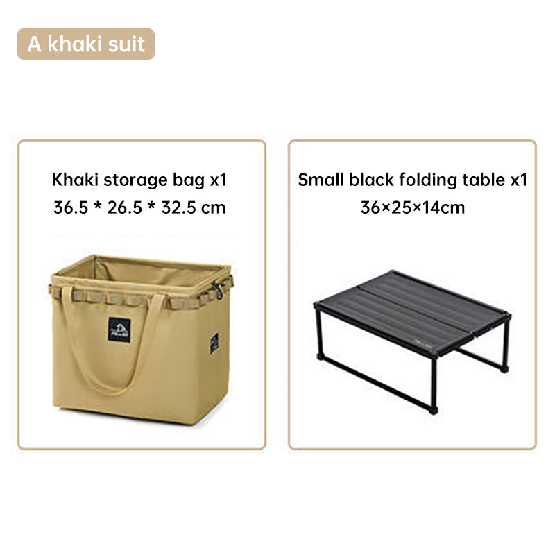 Outdoor Camping Portable Folding Storage Bag Equipment Tent Camping Cutlery Square Organizer Box eprolo