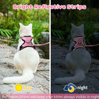 Cat Harness and Leash with Easy Control, Escape-Proof - Soft Adjustable Vest Harness for Walking Cats. eprolo