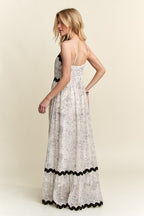 ADORA Floral Adjustable Strap Maxi Cami Dress - Whispering Desires Shoppe
