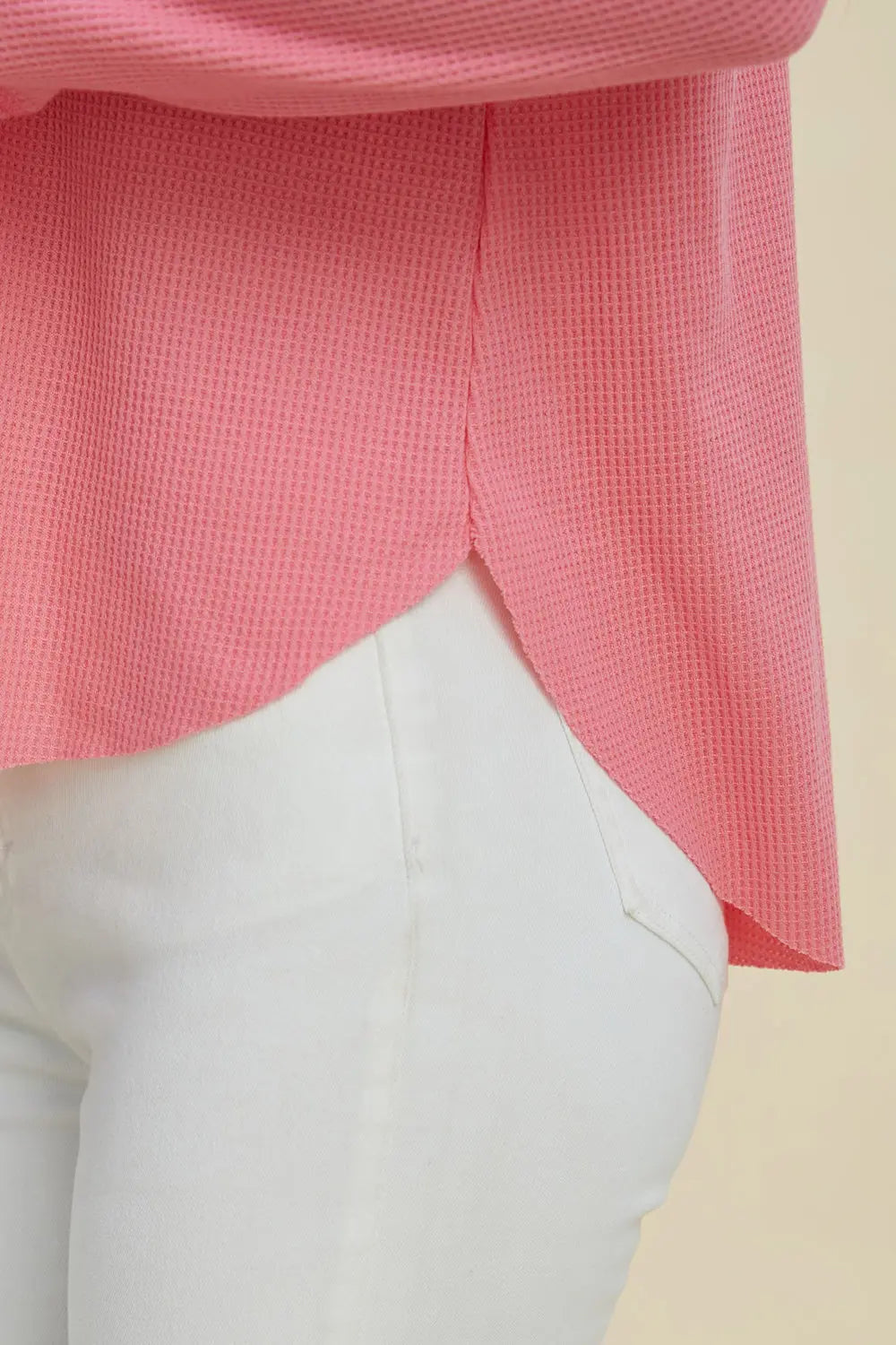 Double Take High-Low Dropped-Shoulder Hoodie - Whispering Desires Shoppe