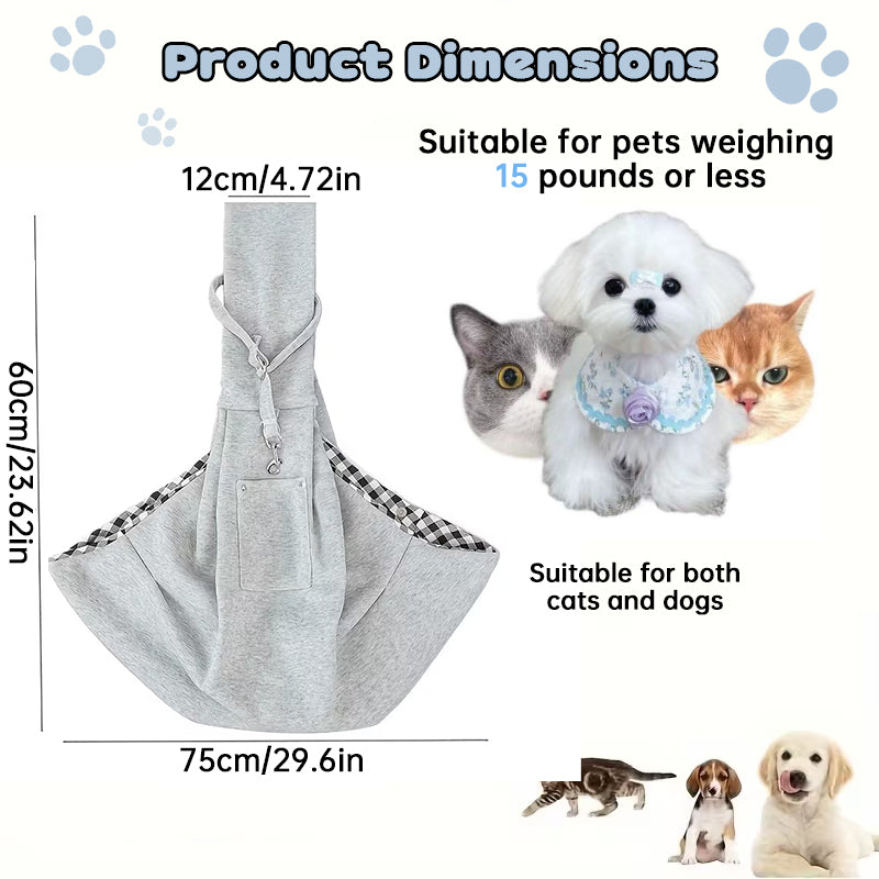 Portable Pet Carrier Bag for Small Dogs & Cats up to 7.5kg - Lightweight Shoulder Bag for Travel, Hiking, and Outdoor Use eprolo