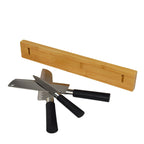 Magnet Knife Rack Nan Bamboo Home Kitchen Wall Hanging Suction Kitchen Knife Free Perforated Knife Storage Rack eprolo