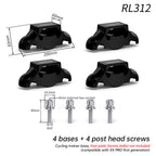 RISK Cycling Bike Damping Pads, Smart Trainer Support Base, Tennis Ball Feet for X2 / X2 MAX / XX PRO. eprolo
