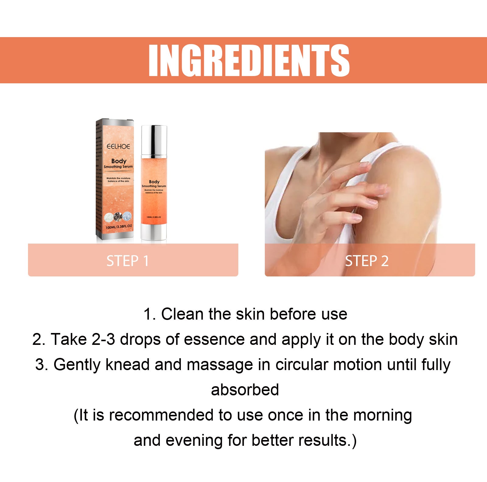 Smooth Body Beauty Serum, Moisturizing And Brightening Skin Care Solution eprolo