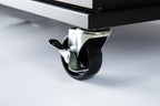 Kitchen Island & Kitchen Cart Mobile Kitehcn Island with Extensible Rubber Wood Table Top eprolo