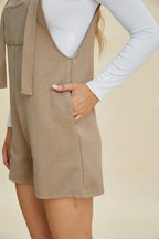 Double Take Full-Size Textured Sleeveless Romper - Whispering Desires Shoppe
