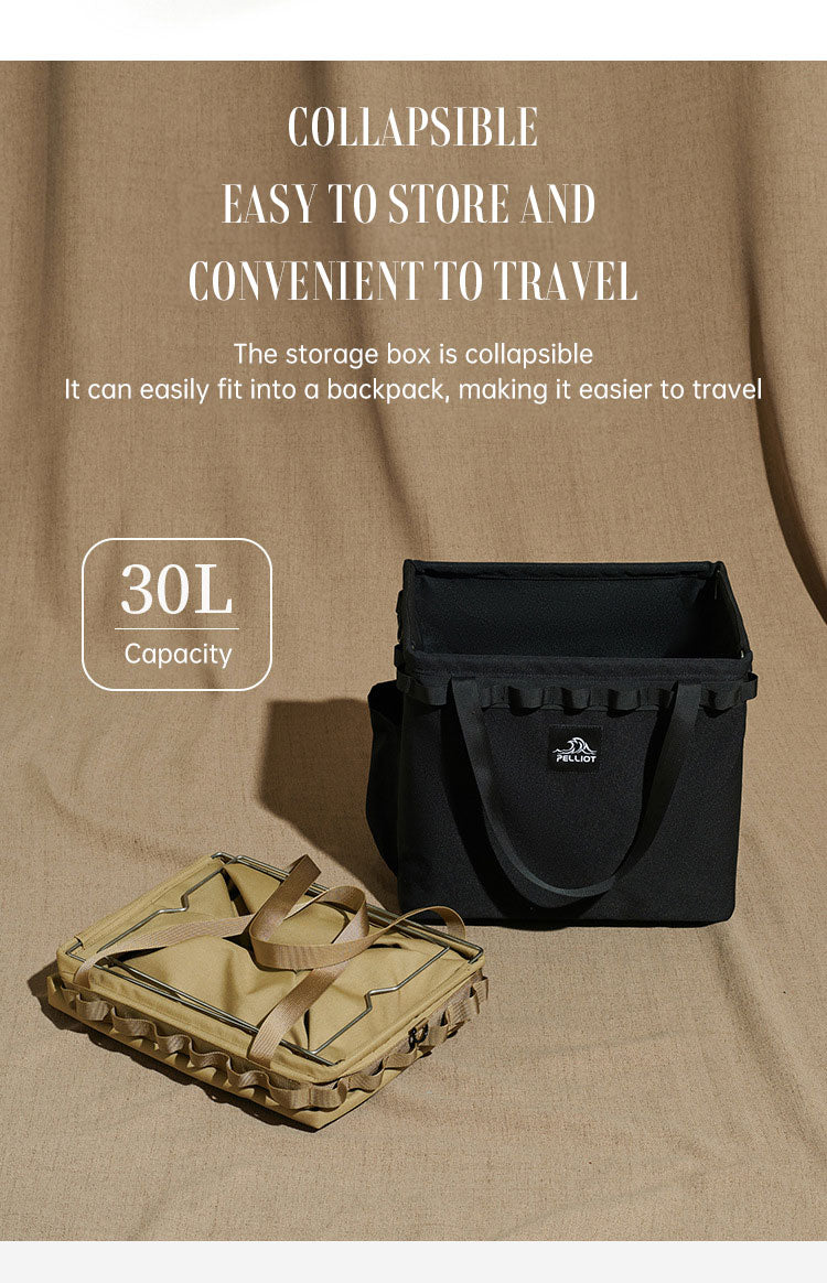 Outdoor Camping Portable Folding Storage Bag Equipment Tent Camping Cutlery Square Organizer Box eprolo