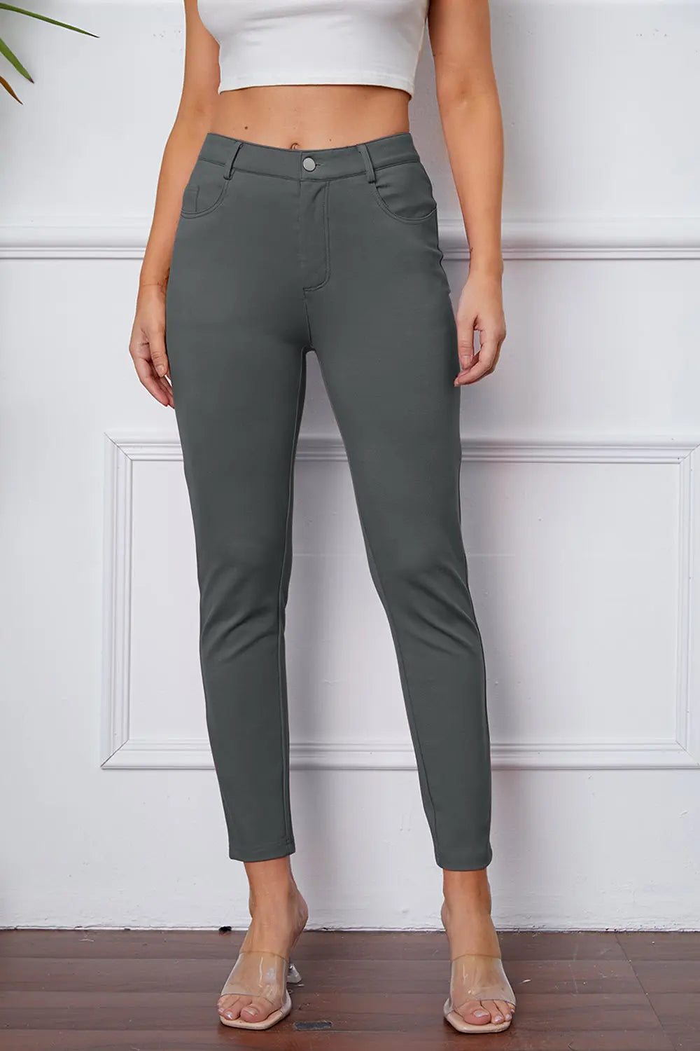 StretchyStitch Pocketed Pants — Basic Bae - Whispering Desires Shoppe