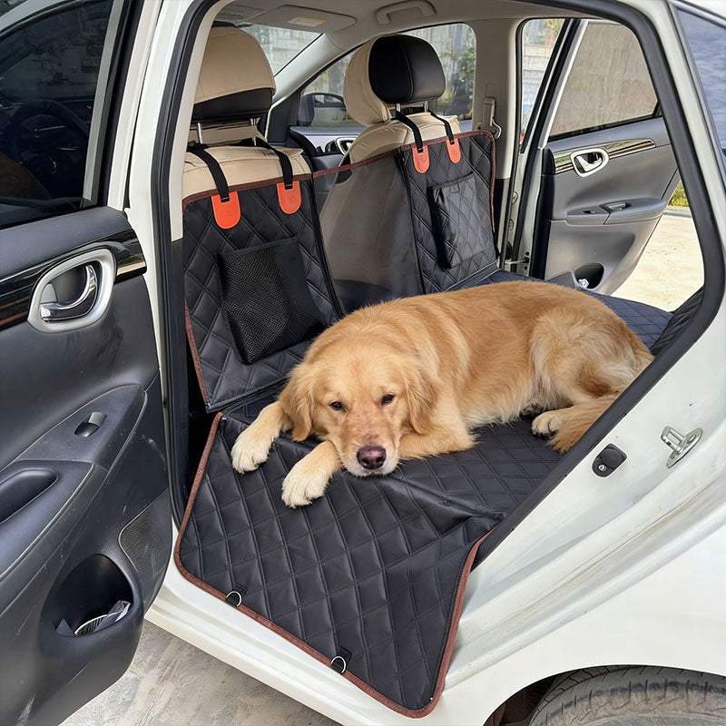 Dog Car Hammock Seat Cover, Waterproof 600D Oxford Fabric Pet Seat Protector for Back Seat, Scratch Proof & Anti-Slip eprolo