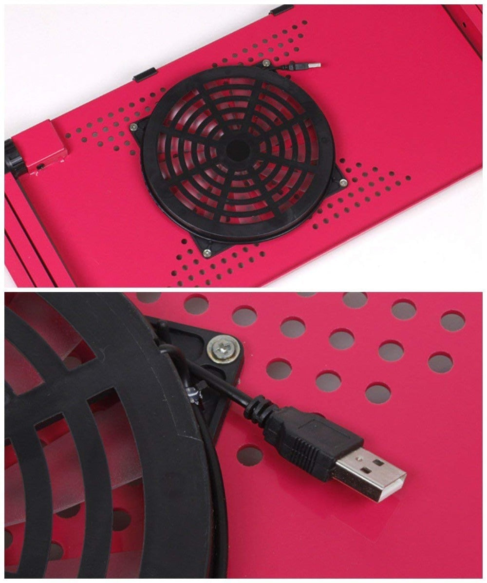 Laptop-Table-Stand Desk Mouse-Pad Notebook Folding Ergonomic-Design Adjustable with - Whispering Desires Shoppe