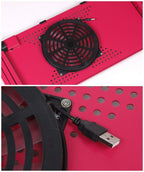 Laptop-Table-Stand Desk Mouse-Pad Notebook Folding Ergonomic-Design Adjustable with - Whispering Desires Shoppe