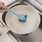 Kitchen Cleaning Skillet Brush Household Washing Pot Dishwashing Brush Kitchen Stove Decontamination Cleaning Brush eprolo