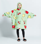 Kids Unisex Winter Warm Double Layers Sherpa Fleece TV Pocket Hoodies Blanket Hoodie Snuggle with Sleeves eprolo