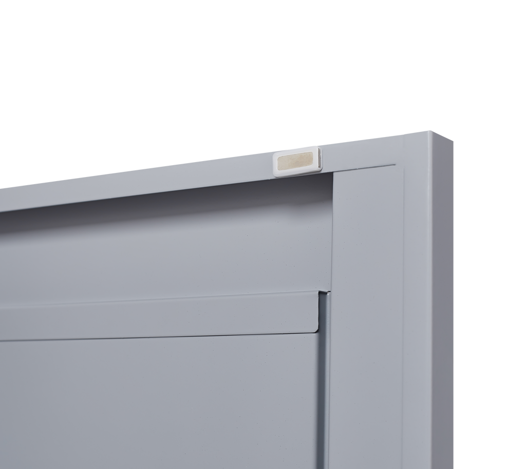 Grey metal kitchen storage cabinet, kitchen pantry storage cabinet with door and shelf, adjustable leveling feet eprolo