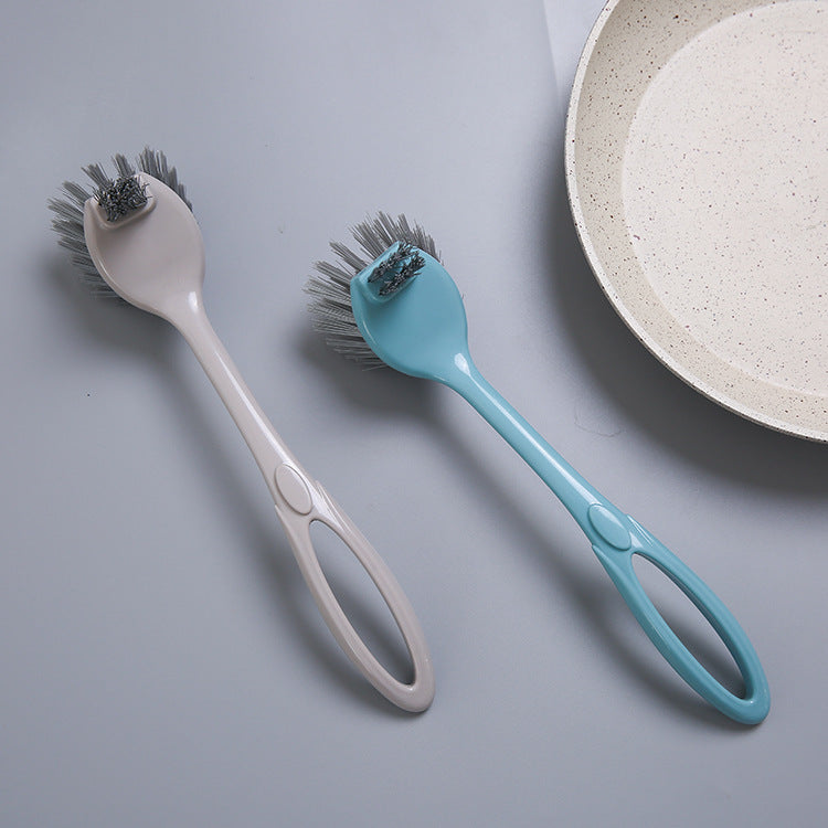 Kitchen Cleaning Skillet Brush Household Washing Pot Dishwashing Brush Kitchen Stove Decontamination Cleaning Brush eprolo