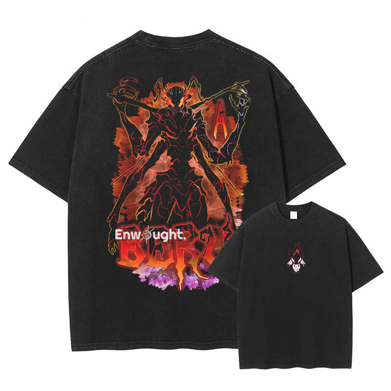 Sung Jin Woo T Shirt Anime S-Solo-Leveling Oversized Vintage eprolo