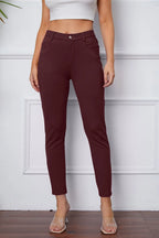 StretchyStitch Pocketed Pants — Basic Bae - Whispering Desires Shoppe