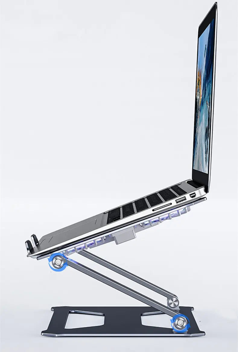 Foldable Laptop Table Stand With Double Cooling Fan - Whispering Desires Shoppe